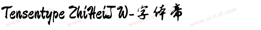 Tensentype ZhiHeiJ W字体转换
